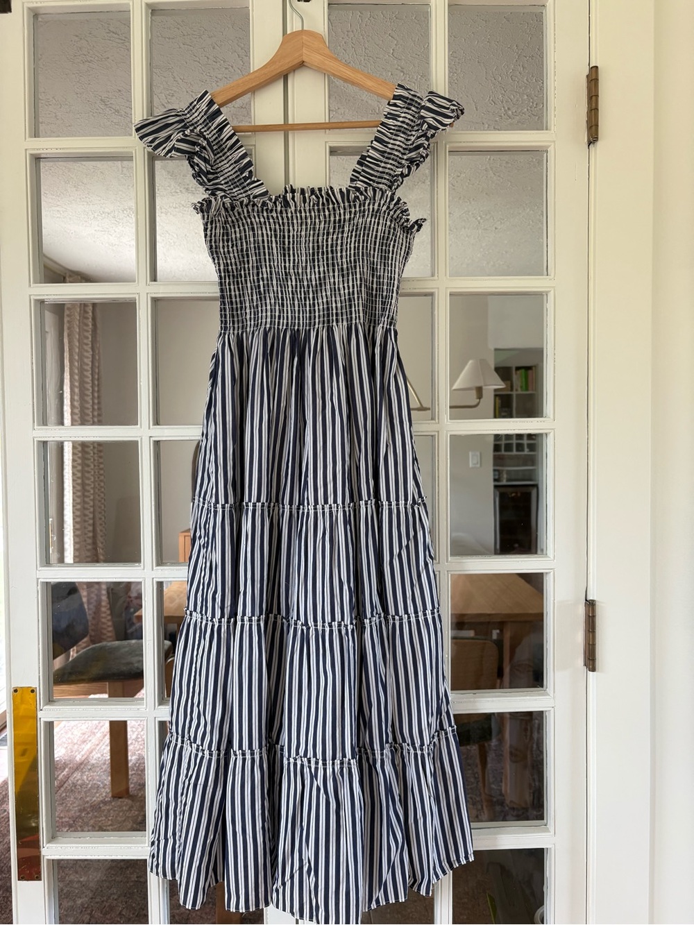 HILL HOUSE Ellie Nap Dress Navy & White Striped